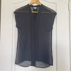 Dynamite Black Sheer Blouse Size XXS